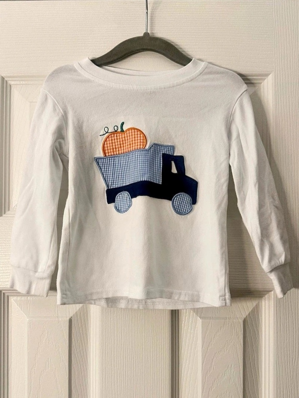 Cecil and Lou Pumpkin Dump Truck Applique Shirt Boys 24M Fall